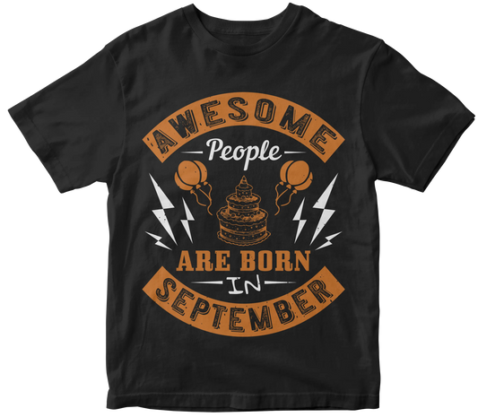 Awesome people are born in September tee Mr Perfecto Brand 