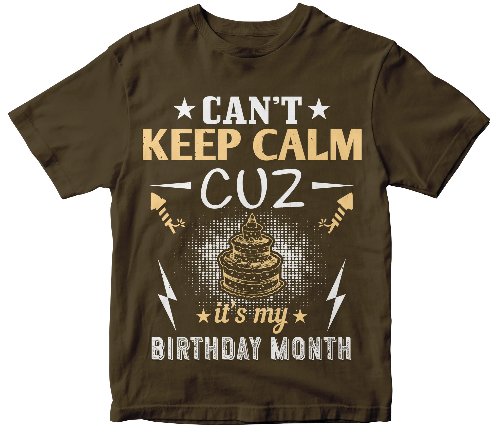 Can't keep calm cuz it's my birthday tee Mr Perfecto Brand 